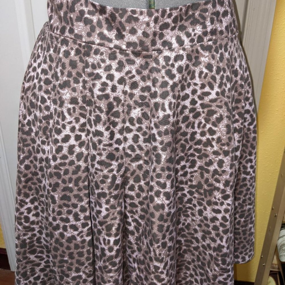 Torrid Leopard Print Skater Skirt NWOT